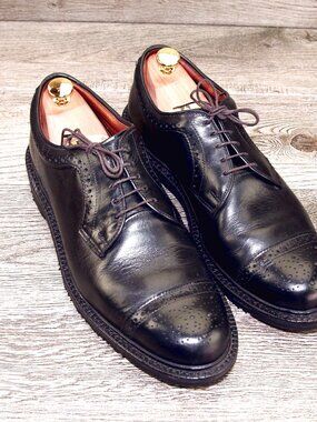 Allen Edmonds HECTOR Blucher 9.5 D Black * add $15 new Cedar Trees